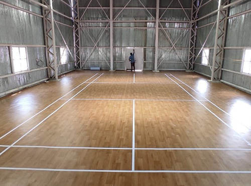 Teak Wooden Badminton Court